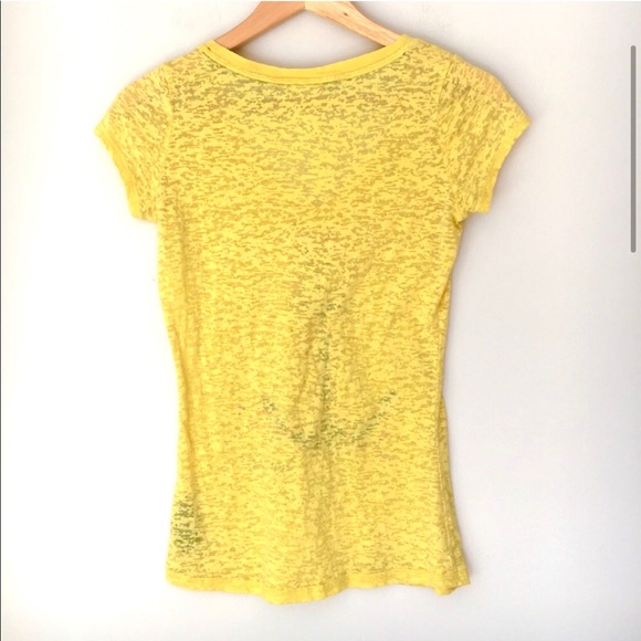 Tommy Girl Yellow Anchor Graphic VNeck Tee Shirt - Picture 2 of 5